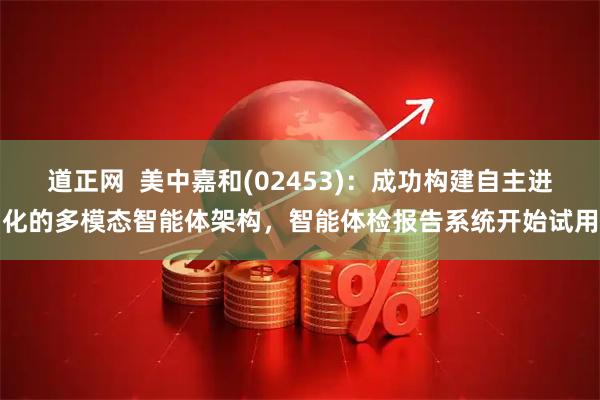 道正网 美中嘉和(02453):成功构建自主进化的多模态智能体架构,智能体检报告系统开始试用
