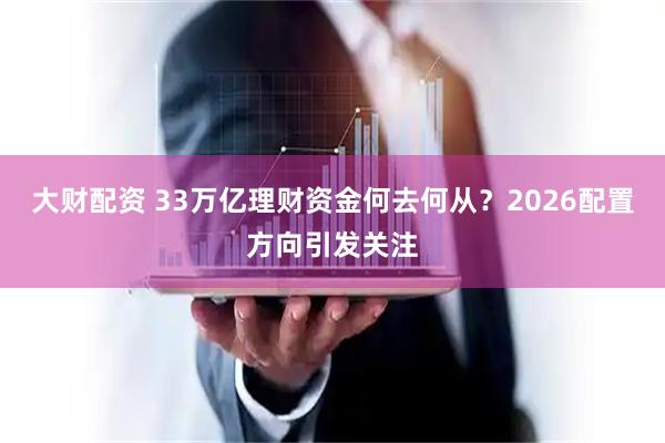 大财配资 33万亿理财资金何去何从？2026配置方向引发关注
